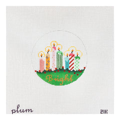 The Plum Stitchery Bright Needlepoint Canvas