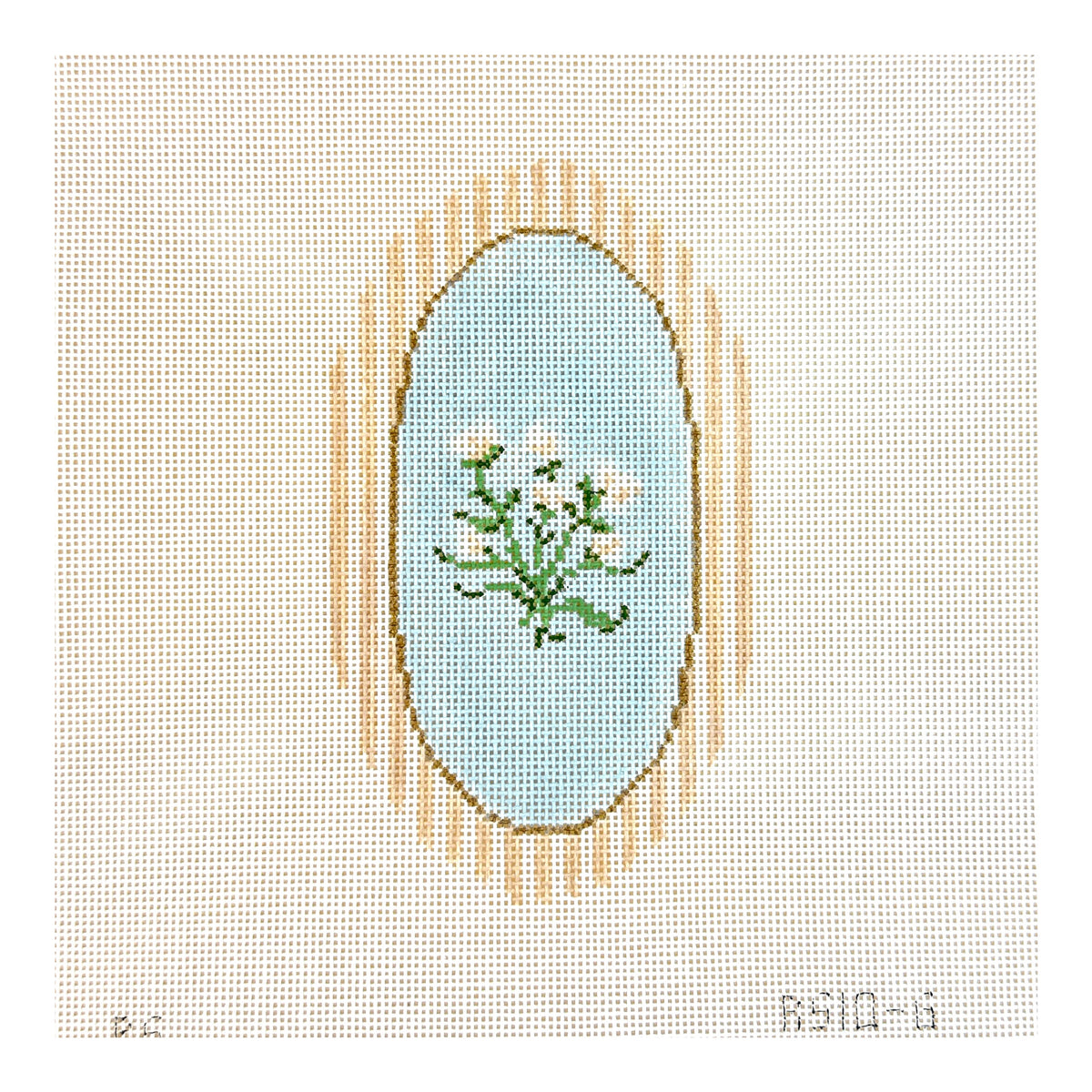 The Plum Stitchery Riley Sheehey Camellia Needlepoint Canvas