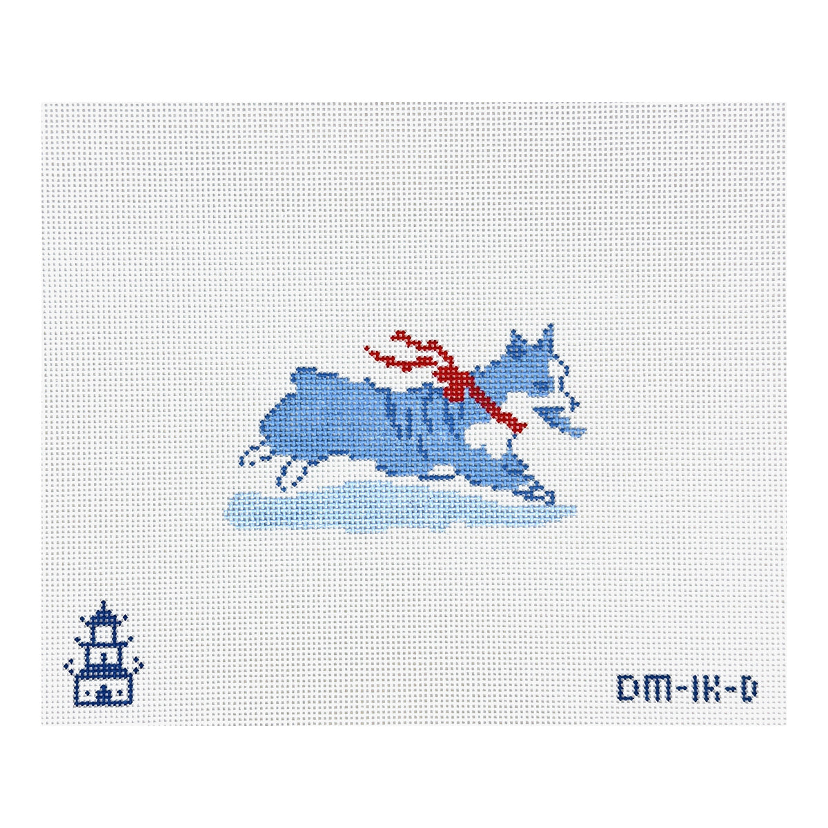 The Plum Stitchery Dana Mahnke Corgi Needlepoint Canvas