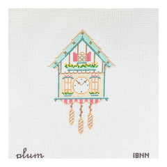 The Plum Stitchery Cuckoo Clock Needlepoint Canvas