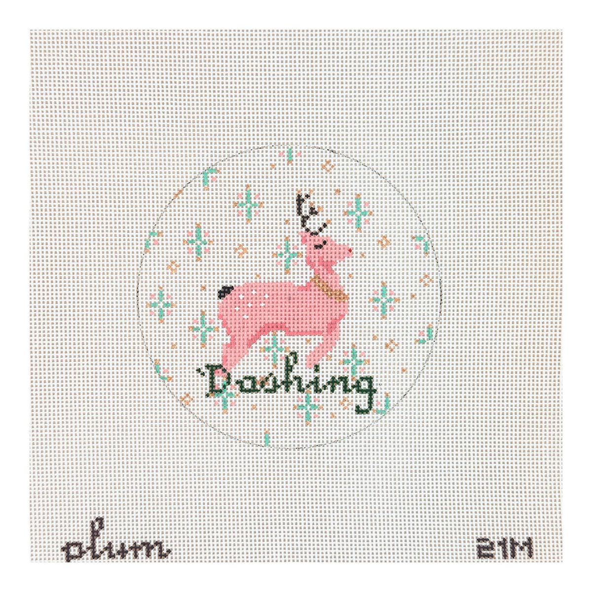 The Plum Stitchery Dashing Needlepoint Canvas