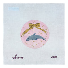 The Plum Stitchery Dolphin Needlepoint Canvas