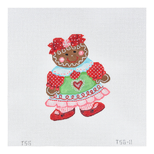 The Plum Stitchery The Stitched Garden Ethyl Needlepoint Canvas