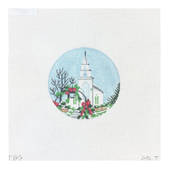 The Plum Stitchery The Stitched Garden First Congregational Church Needlepoint Canvas