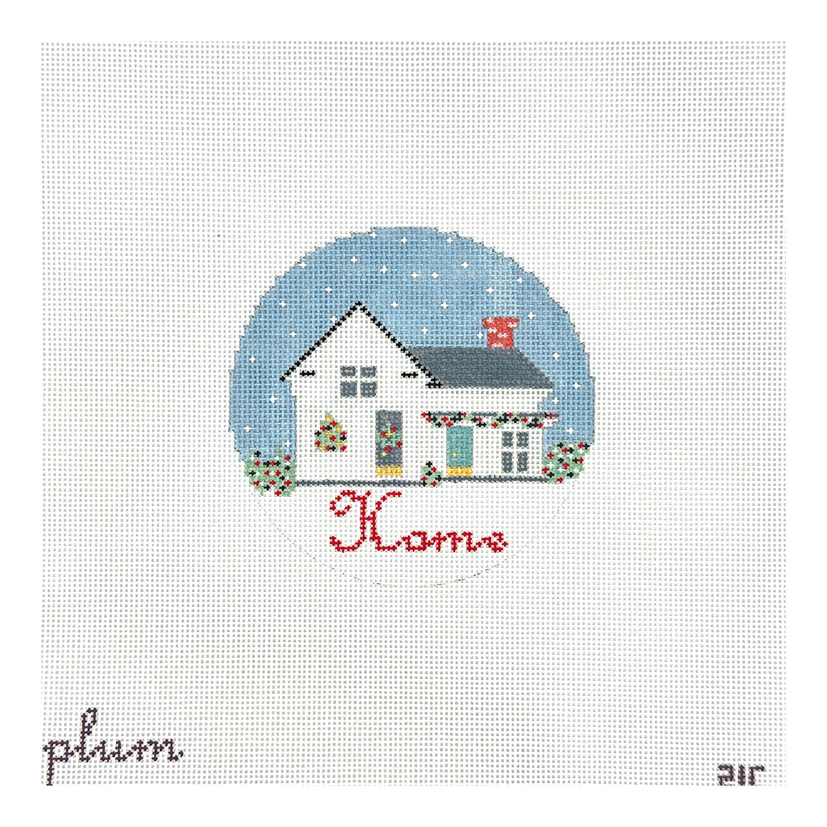 The Plum Stitchery Home Needlepoint Canvas