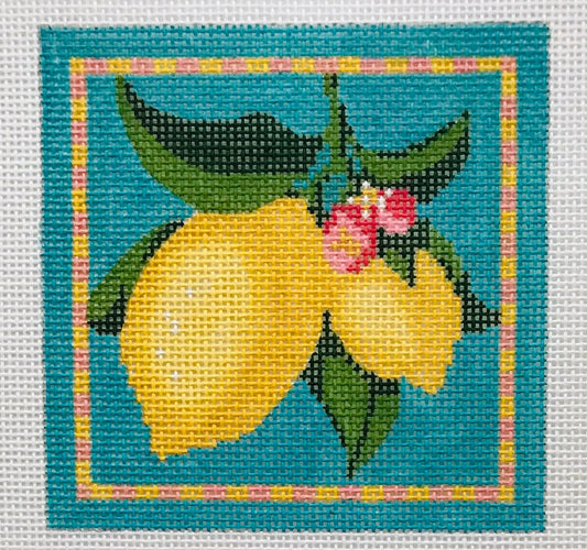 The Plum Stitchery Amy Lewandowski Lemon Needlepoint Canvas