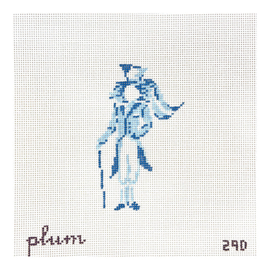 The Plum Stitchery Alice in Wonderland Mad Hatter Needlepoint Canvas