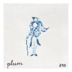 The Plum Stitchery Alice in Wonderland Mad Hatter Needlepoint Canvas
