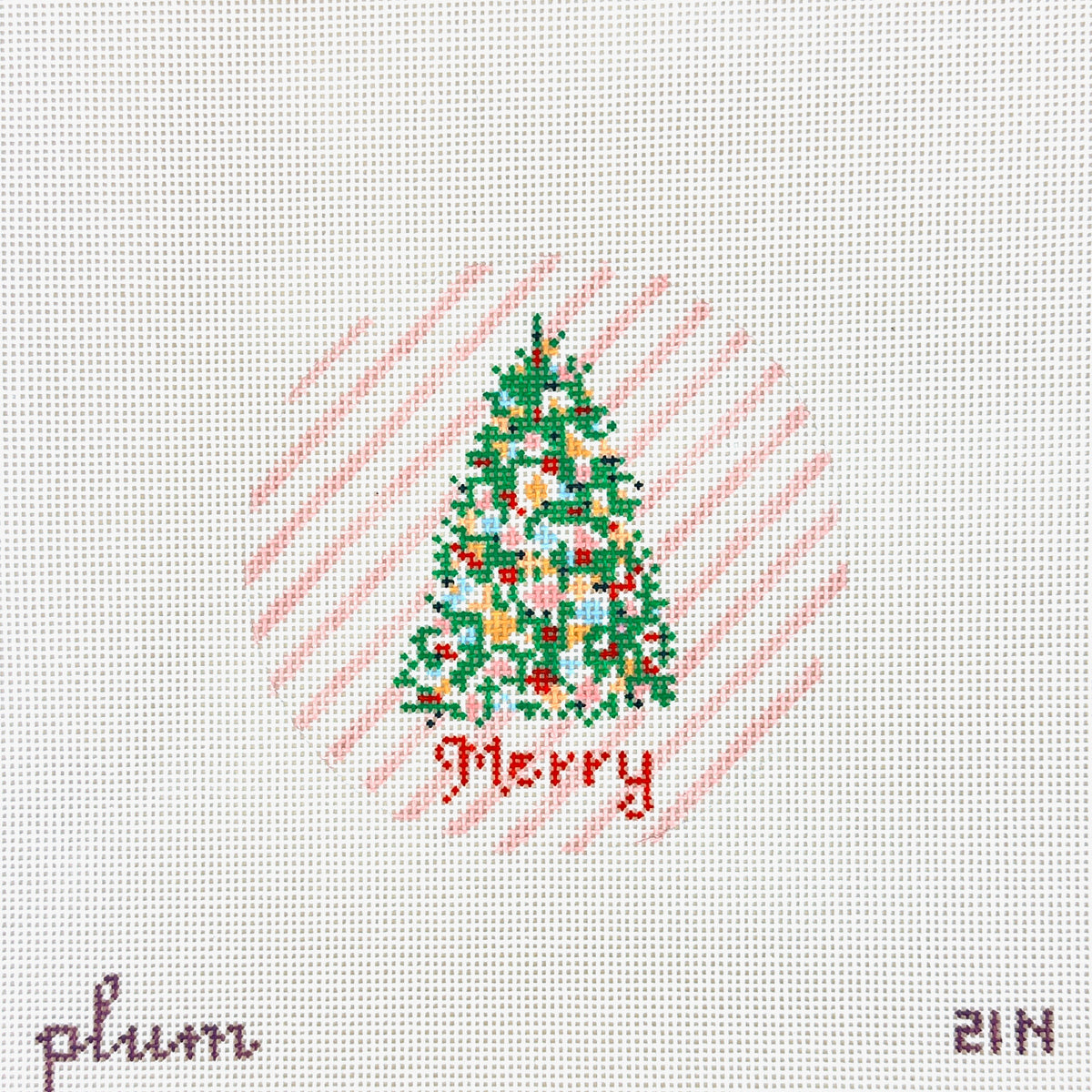 The Plum Stitchery Merry Needlepoint Canvas