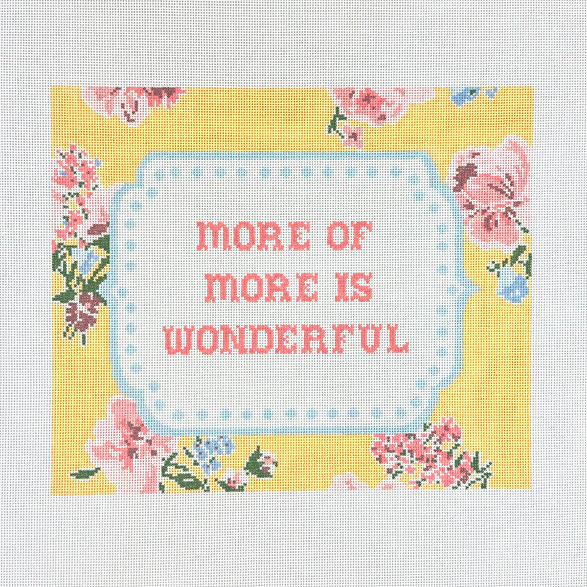 The Plum Stitchery More Of More Is Wonderful Needlepoint Canvas