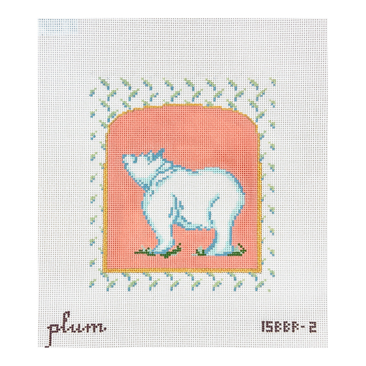 The Plum Stitchery Mother Nature Series - Bear Needlepoint Canvas