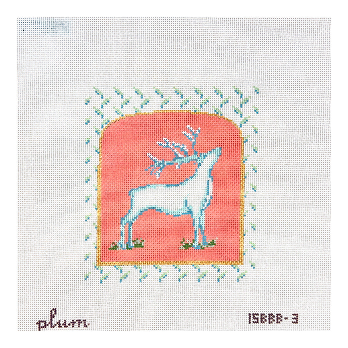 The Plum Stitchery Mother Nature Series - Deer Needlepoint Canvas