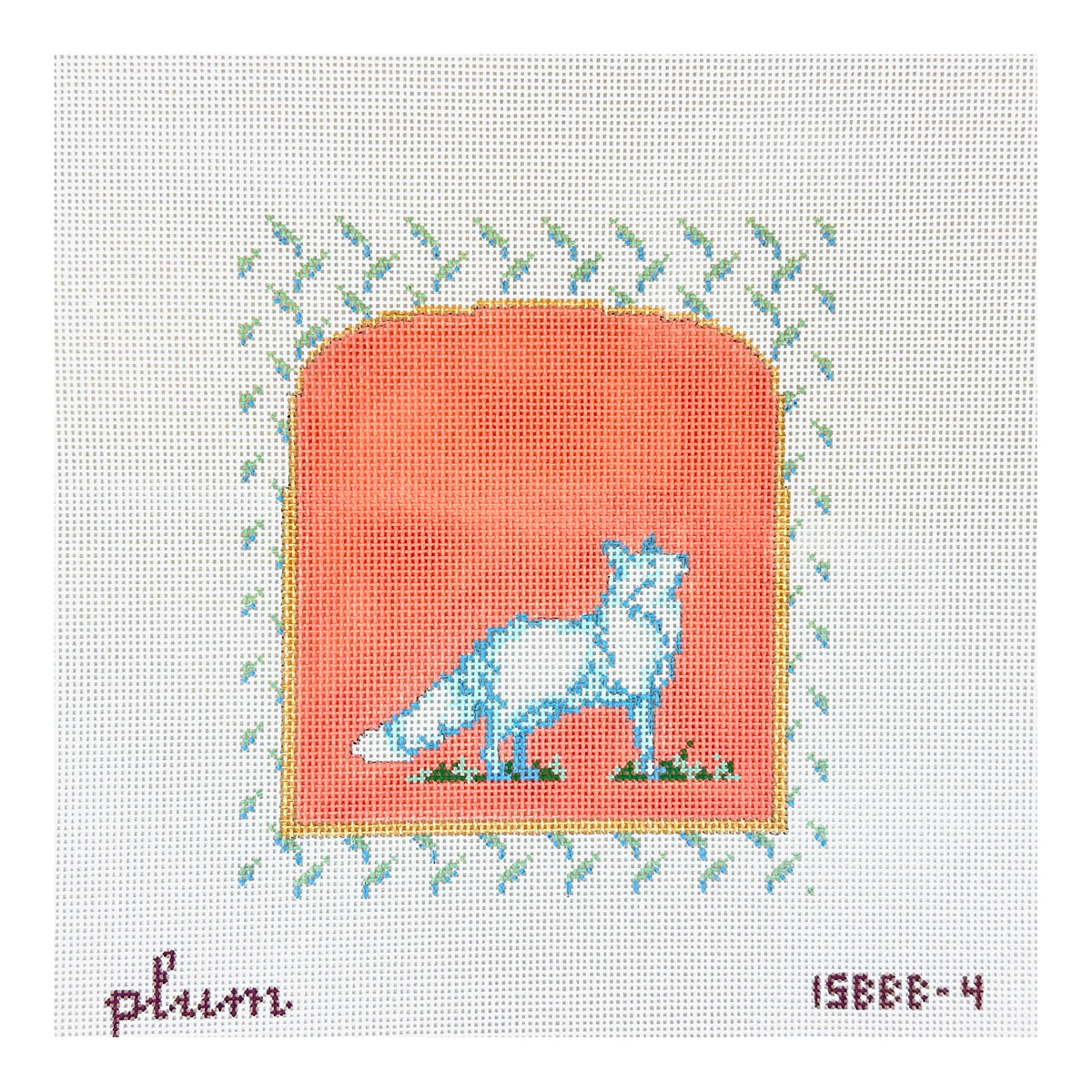The Plum Stitchery Mother Nature Series - Fox Needlepoint Canvas