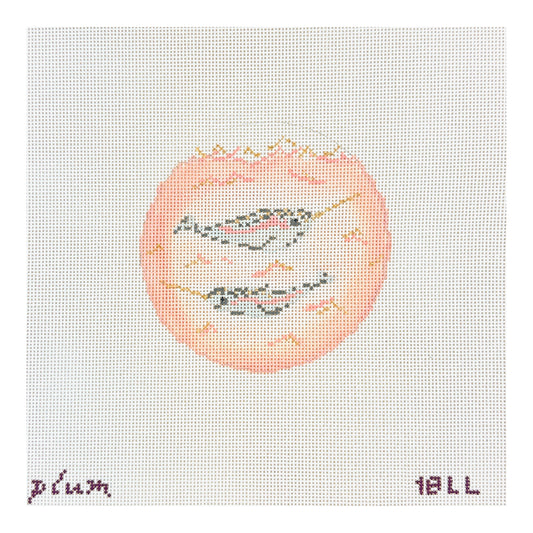 The Plum Stitchery Narwhals Needlepoint Canvas