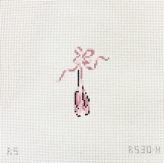 The Plum Stitchery Nutcracker Series - Ballet Slippers Needlepoint Canvas