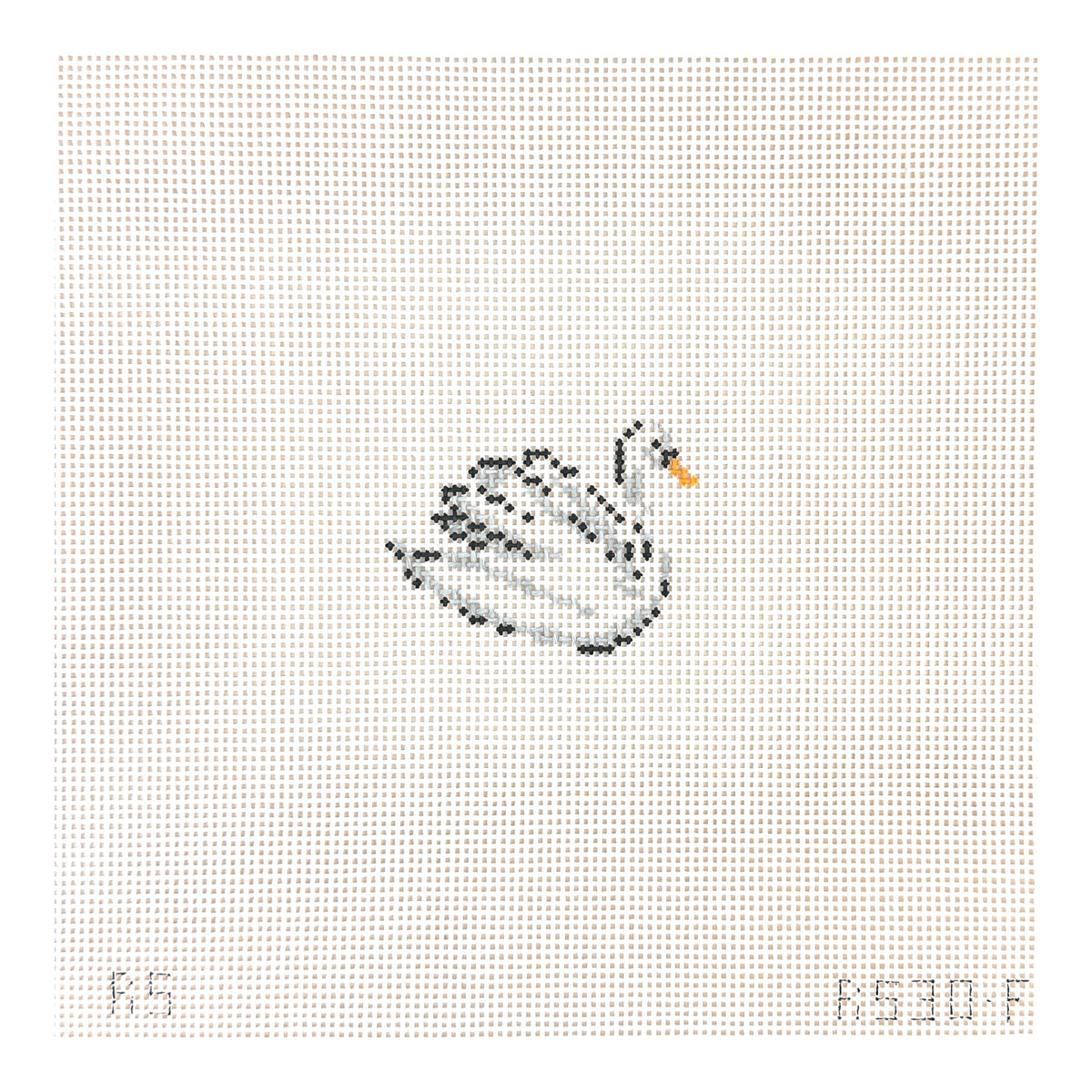 The Plum Stitchery Nutcracker Series - Swan Right Needlepoint Canvas