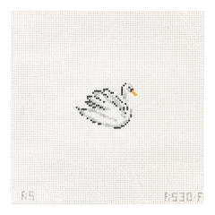 The Plum Stitchery Nutcracker Series - Swan Right Needlepoint Canvas