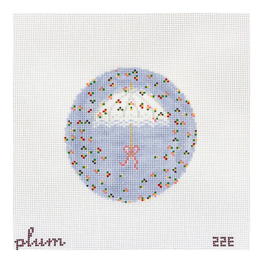 The Plum Stitchery Parasol Needlepoint Canvas