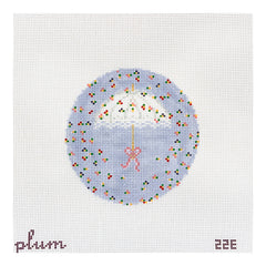The Plum Stitchery Parasol Needlepoint Canvas