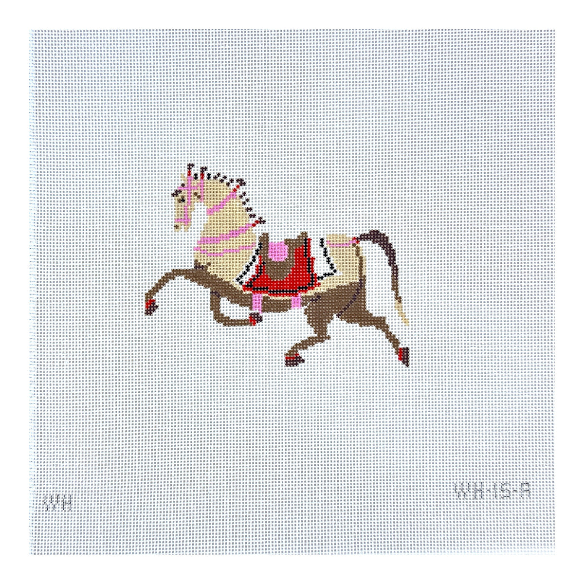 The Plum Stitchery Willa Heart Petite Horse - Eloise Needlepoint Canvas