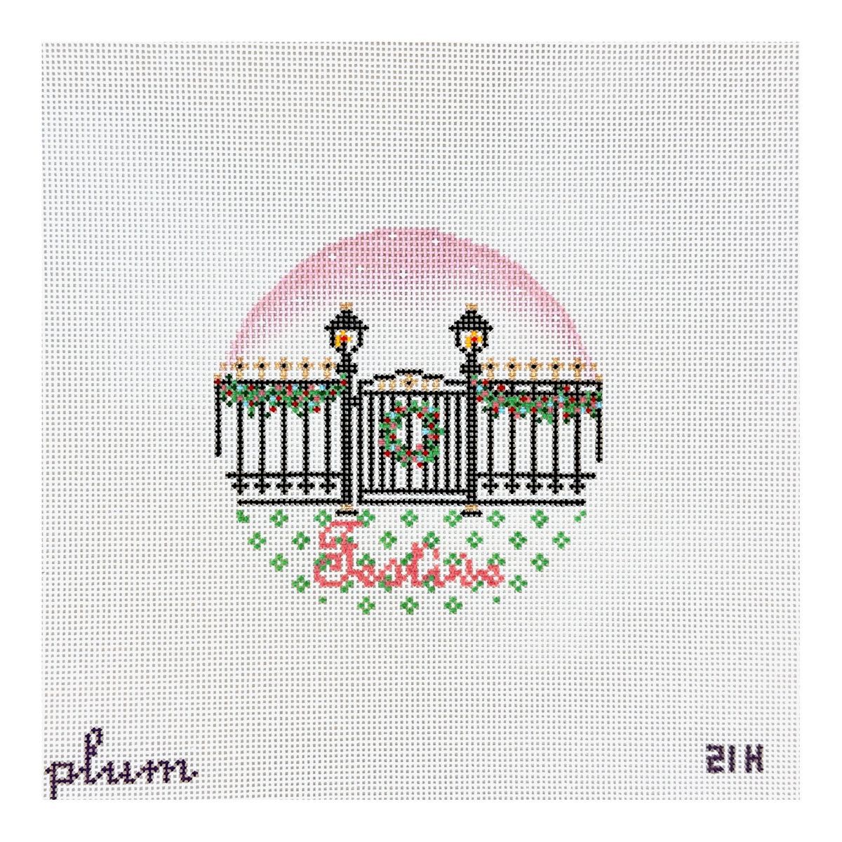 The Plum Stitchery Plum Christmas - Festive Needlepoint Canvas