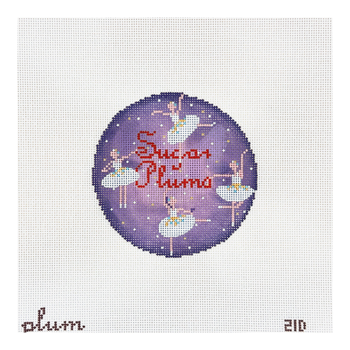 The Plum Stitchery Plum Christmas - Sugar Plums Needlepoint Canvas