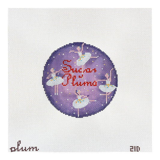 The Plum Stitchery Plum Christmas - Sugar Plums Needlepoint Canvas