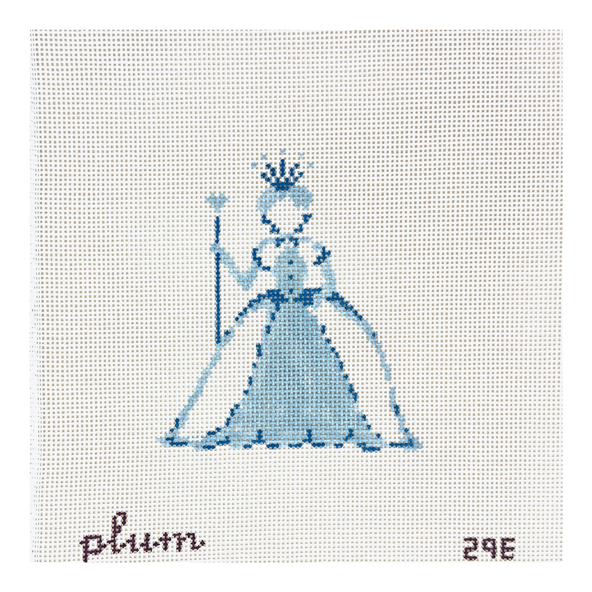 The Plum Stitchery Alice in Wonderland Queen Of Hearts Needlepoint Canvas