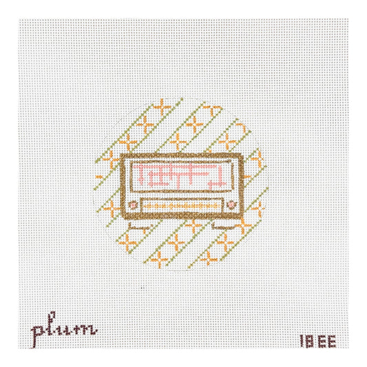 The Plum Stitchery Retro Series - Radio Needlepoint Canvas