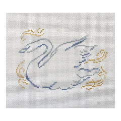 The Plum Stitchery Isla Simpson Swanning Around Ornament Needlepoint Canvas