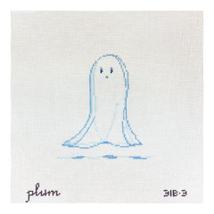 The Plum Stitchery The Boo and White Collection Ghost #3 Needlepoint Canvas