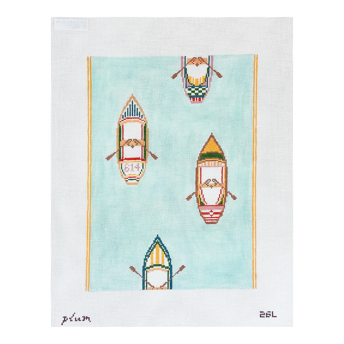 The Plum Stitchery The Regatta Needlepoint Canvas