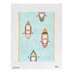 The Plum Stitchery The Regatta Needlepoint Canvas