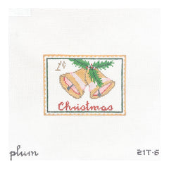 The Plum Stitchery  Vintage Stamp Collection - Bells Needlepoint Canvas