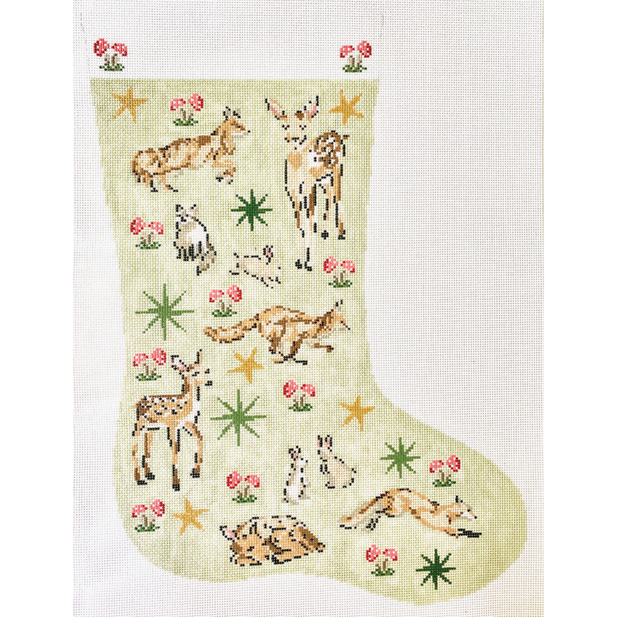 The Plum Stitchery Winter Wonderland Stocking Needlepoint Canvas