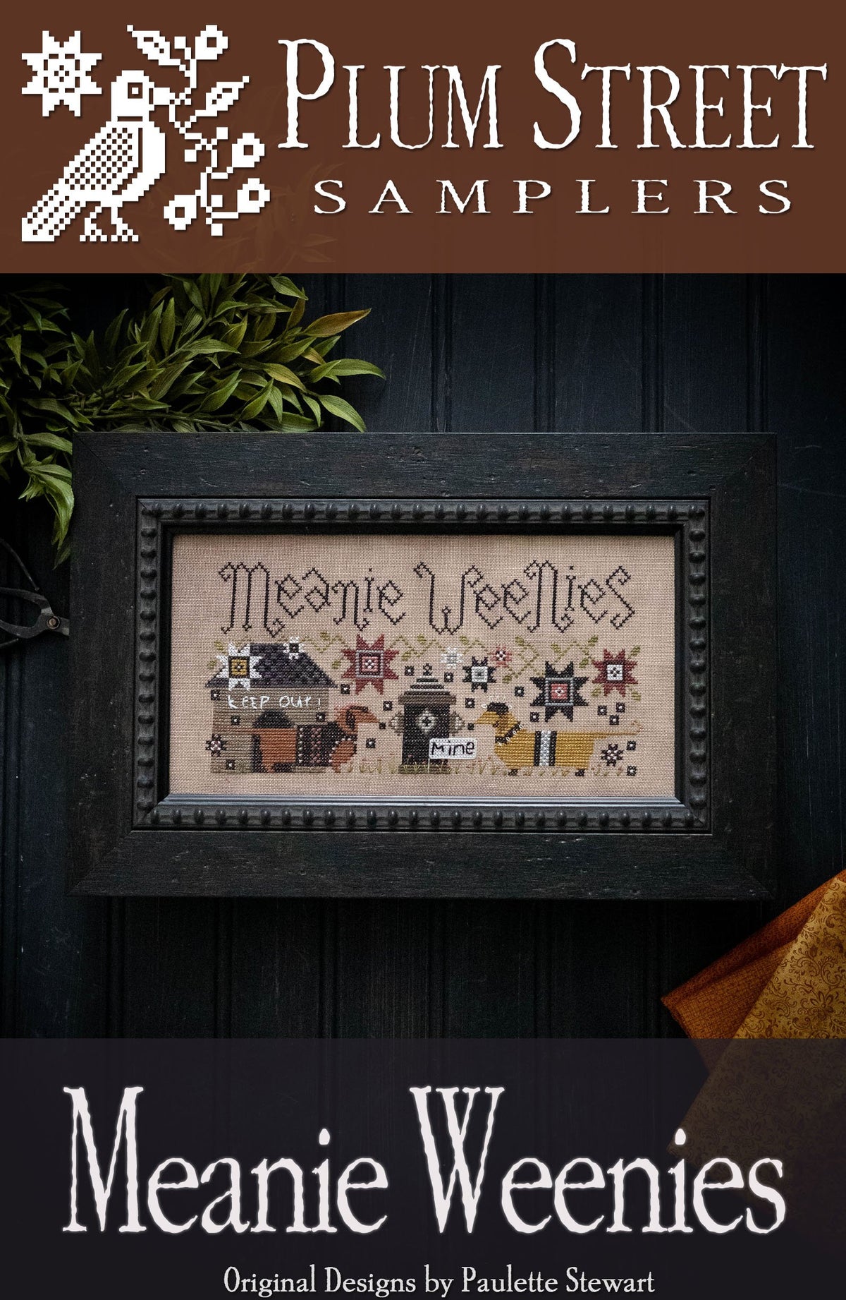 Plum Street Samplers Meanie Weenies Cross Stitch Pattern