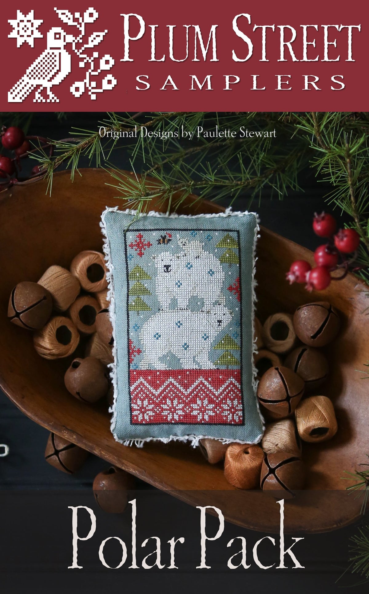 Plum Street Samplers Polar Pack Cross Stitch Pattern