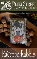 Plum Street Samplers Raccoon Rabble Cross Stitch Pattern