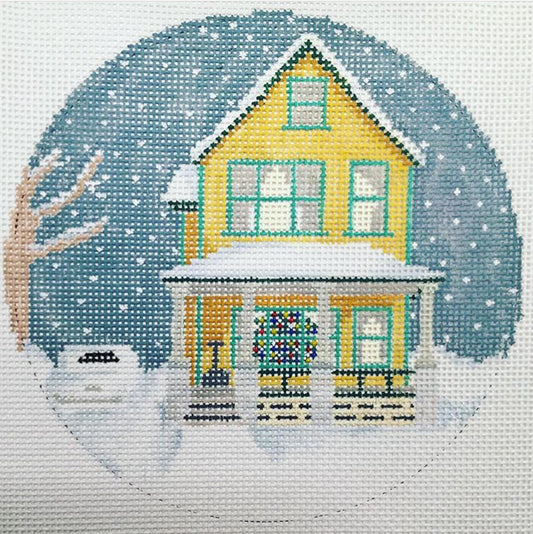 The Plum Stitchery A Christmas Story House Needlepoint Canvas