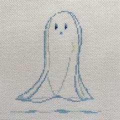 The Plum Stitchery The Boo and White Collection Ghost #3 Needlepoint Canvas