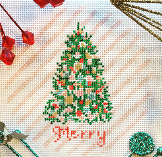 The Plum Stitchery Merry Needlepoint Canvas