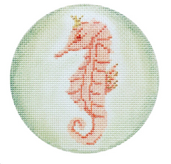 The Plum Stitchery Seahorse Needlepoint Canvas