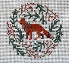 The Plum Stitchery Woodland Collection Fox Needlepoint Canvas