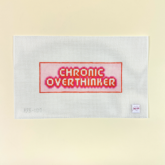Poppy J Stitches Chronic Overthinker Needlepoint Canvas