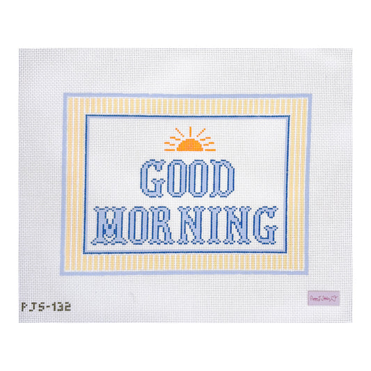 Poppy J Stitches Good Morning Needlepoint Canvas