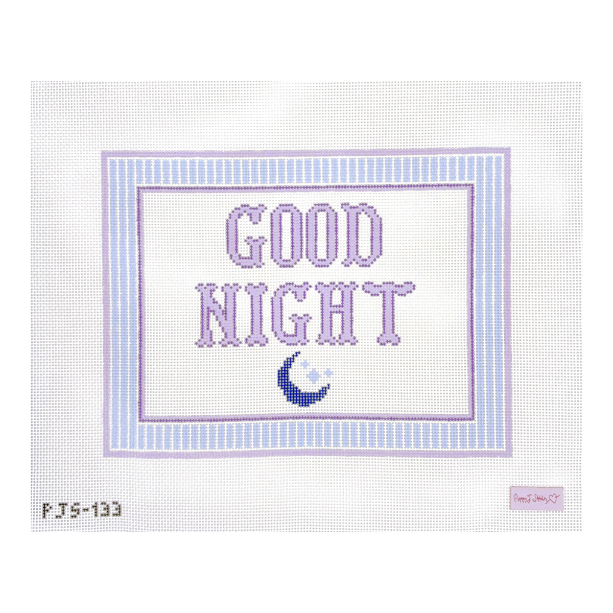 Poppy J Stitches Good Night Needlepoint Canvas