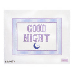 Poppy J Stitches Good Night Needlepoint Canvas