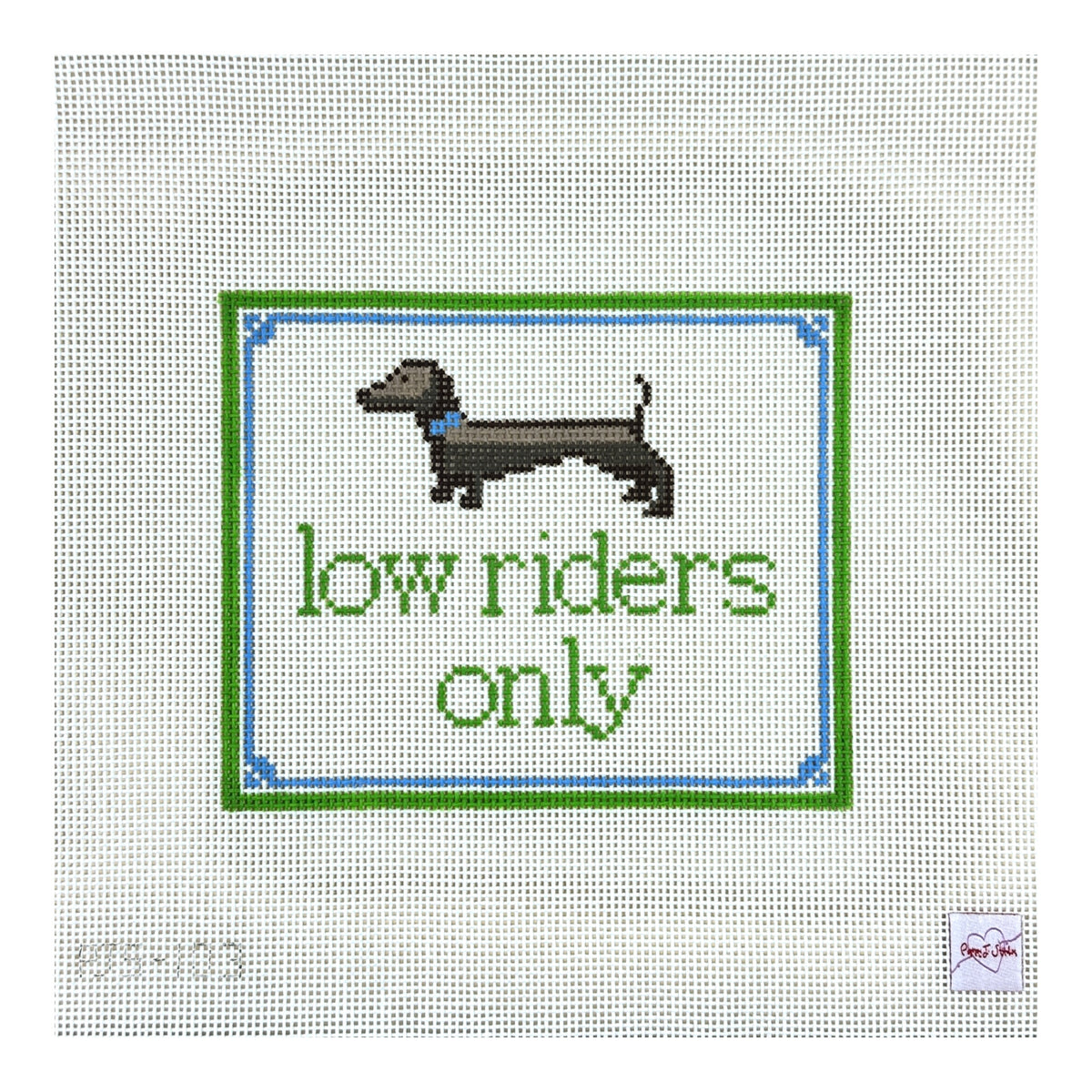 Poppy J Stitches Low Riders Only Needlepoint Canvas