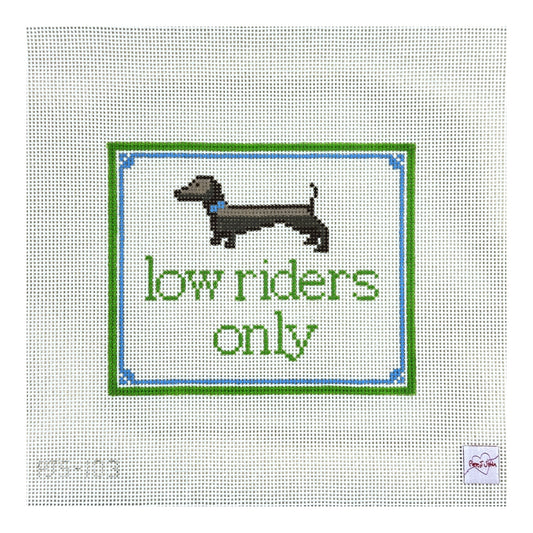 Poppy J Stitches Low Riders Only Needlepoint Canvas
