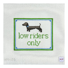 Poppy J Stitches Low Riders Only Needlepoint Canvas